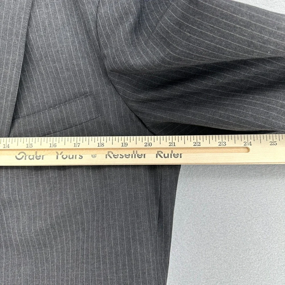 VTG 60/70s Brooks Brothers 1818 Wool‎ Grey Pinstripe Suit Jacket Blazer 42R